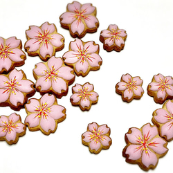 桜のアイシングクッキー／5個入り 2枚目の画像