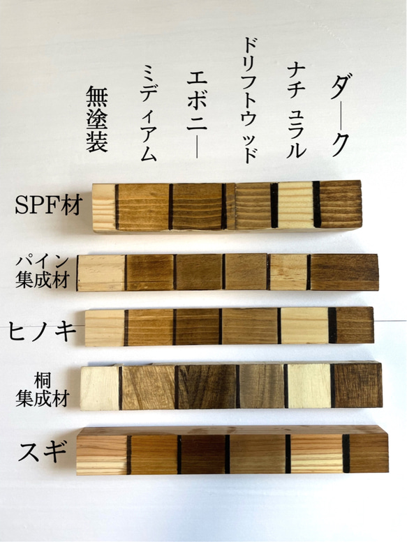 飾り棚付き◆木製 5連キーフック◆壁がけ◆カラー変更可 11枚目の画像