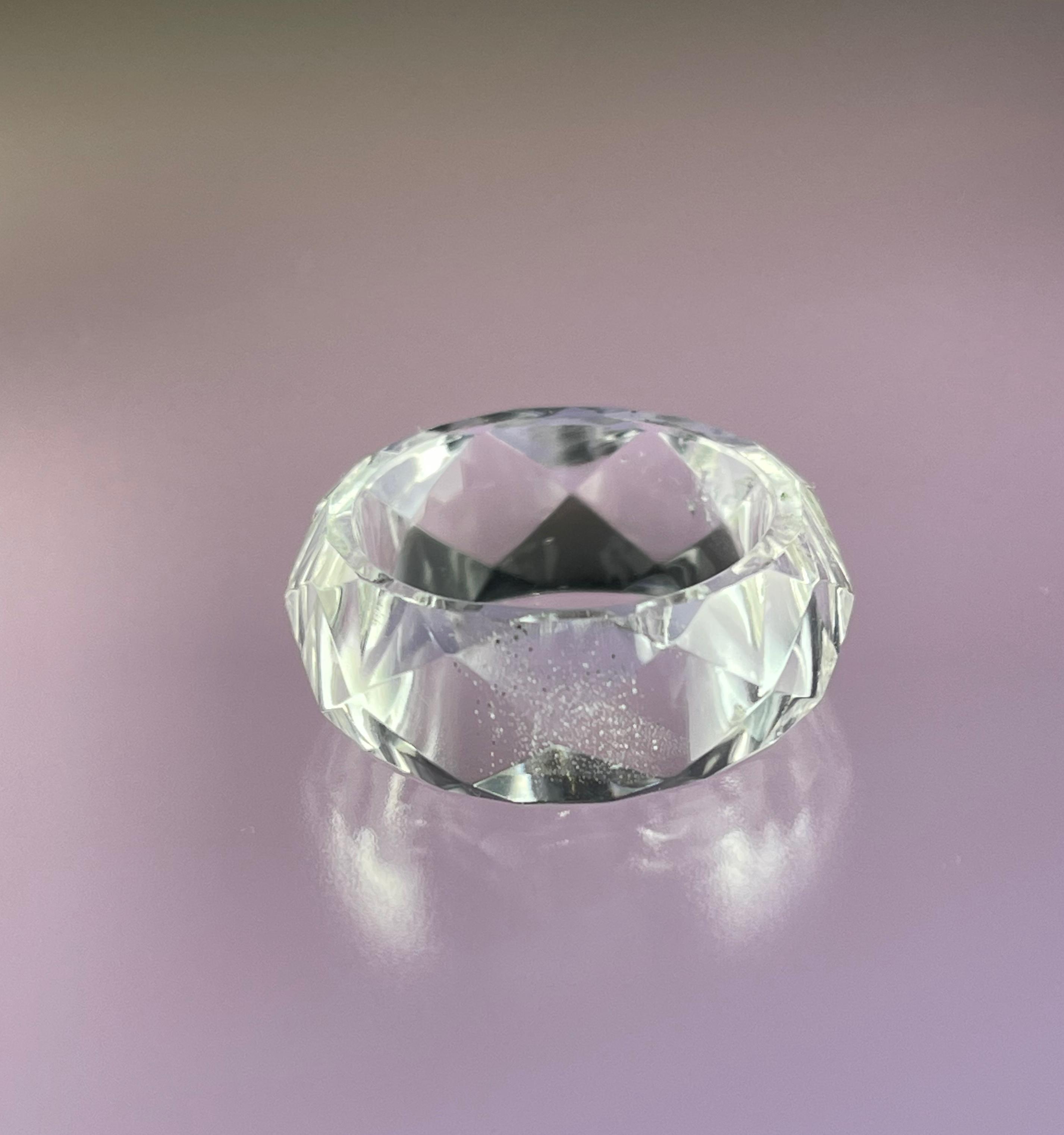 厳選 ガネッシュヒマール産ヒマラヤ水晶 くりぬきリング20号