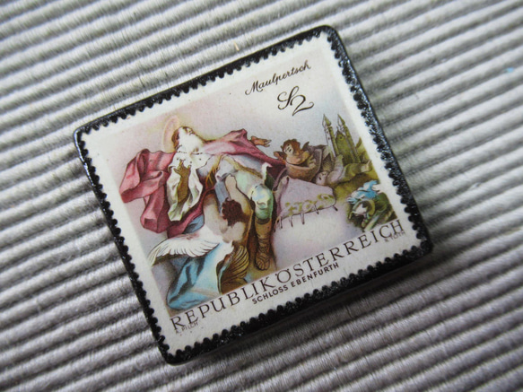 オーストリア　 切手ブローチ 7850 2枚目の画像