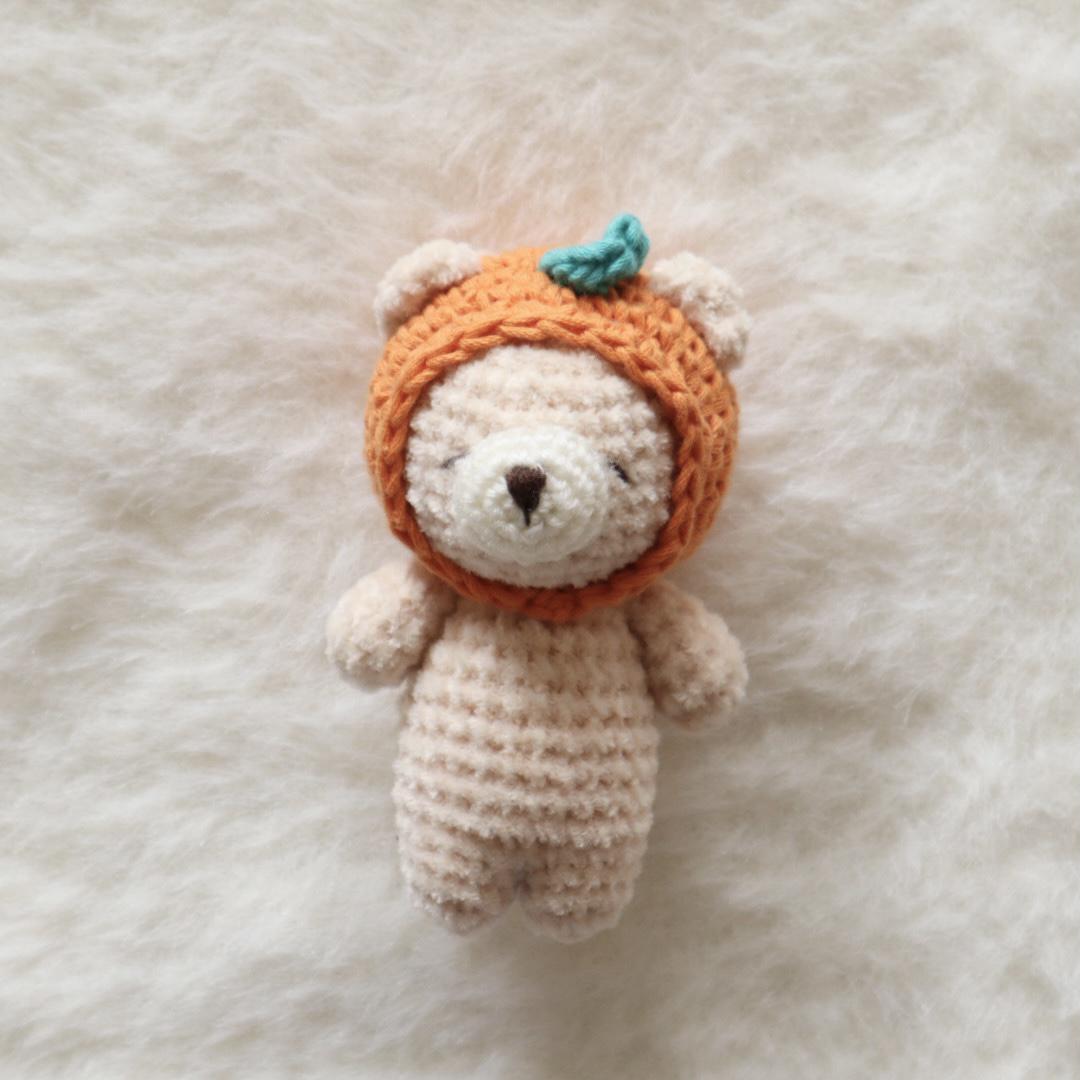 た*や様 ぶつぶつみかんくんの編みぐるみキーホルダー◎ た*や様 ぶつぶつみかんくんの編みぐるみキーホルダー◎ くまの