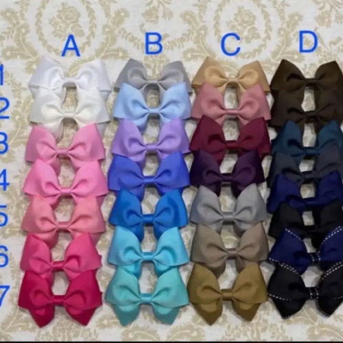 ピンク リボンヘアゴム ヘアゴム 選べるリボンカラー お花チャーム付き