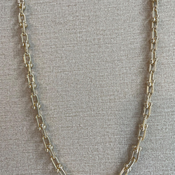 リンクチェーン ネックレス ゴールド色（コマSサイズ／全長約53cm） 5枚目の画像