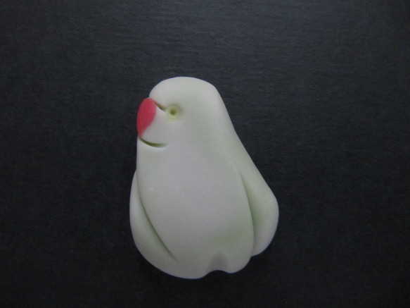 【オーダー】ワカケホンセイインコ【和菓子風】 2枚目の画像