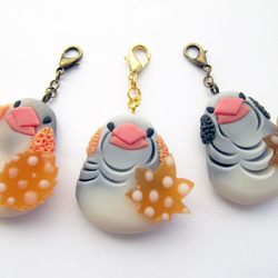 【オーダー】キンカチョウ【和菓子風】 2枚目の画像