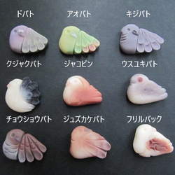 【オーダー】鳩色々【和菓子風】 1枚目の画像