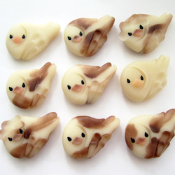 【オーダー】十姉妹【和菓子風】 1枚目の画像