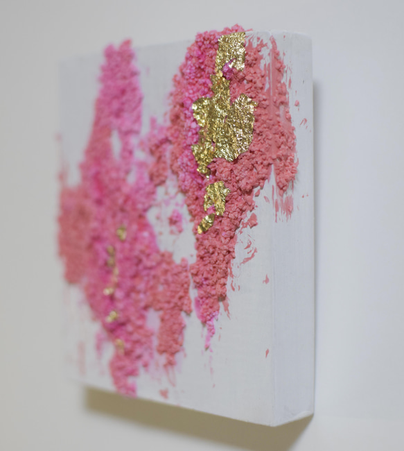 抽象画　「桜」　アート　ピンク　桜　インテリア　絵画　 3枚目の画像