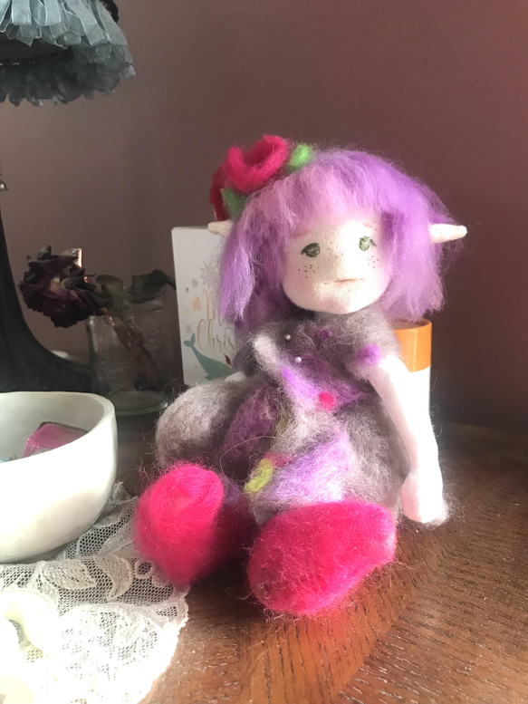 入園、入学、お誕生日のお祝いに。手作りの人形。世界に一つだけのお人形。癒しドール。ウオルドーフ人形。 3枚目の画像