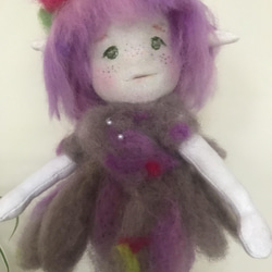 入園、入学、お誕生日のお祝いに。手作りの人形。世界に一つだけのお人形。癒しドール。ウオルドーフ人形。 4枚目の画像