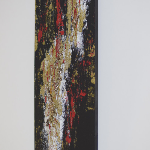 抽象画 「激」 アート 黒 インテリア 絵画 絵画 九七 ーkyu-nana