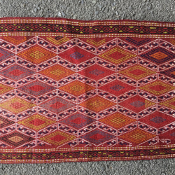 【送料無料】オールドキリム トルコ 手織り ヴィンテージ ラグ 92x56cm Small Size 7枚目の画像