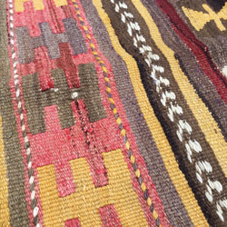 【送料無料】オールドキリム トルコ 手織り ラグ 192x126cm 7枚目の画像
