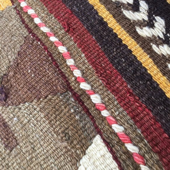 【送料無料】オールドキリム トルコ 手織り ラグ 192x126cm 6枚目の画像