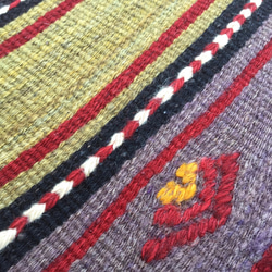 【送料無料】オールドキリム トルコ 手織り ラグ 201x145cm 4枚目の画像