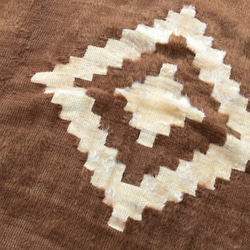【送料無料】トルコ 手機織り ヴィンテージ 毛布 165x127cm 7枚目の画像