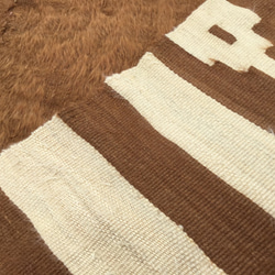 【送料無料】トルコ 手機織り ヴィンテージ 毛布 165x127cm 4枚目の画像