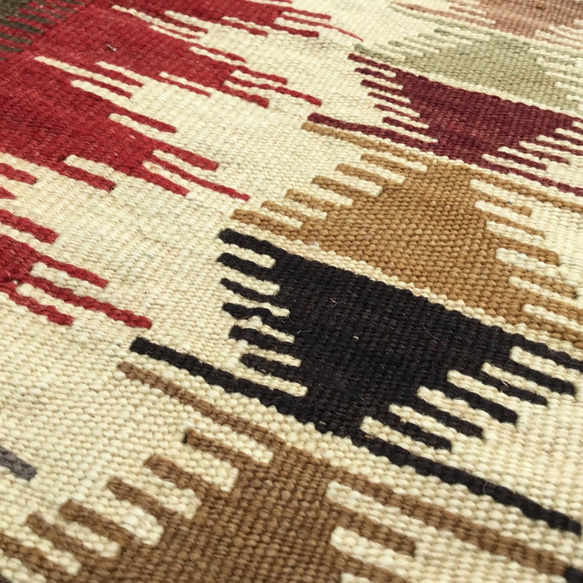 【送料無料】オールドキリム トルコ 手織り ヴィンテージ ラグ 148x86cm 6枚目の画像