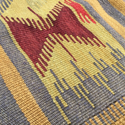 【送料無料】オールドキリム トルコ 手織り ヴィンテージ ラグ 148x86cm 4枚目の画像