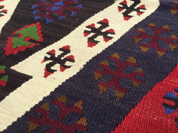 【送料無料】オールドキリム トルコ 手織り ヴィンテージ ラグ 150x92cm 7枚目の画像
