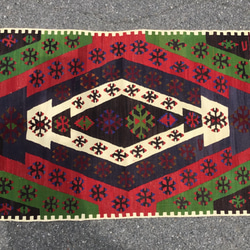 【送料無料】オールドキリム トルコ 手織り ヴィンテージ ラグ 150x92cm 8枚目の画像