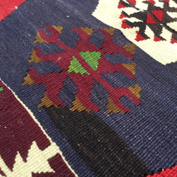 【送料無料】オールドキリム トルコ 手織り ヴィンテージ ラグ 150x92cm 4枚目の画像