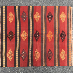 【送料無料】オールドキリム Small Size 95x81cm トルコ 手織り ヴィンテージ ラグ 8枚目の画像
