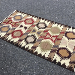 【送料無料】オールドキリム トルコ 手織り ヴィンテージ ラグ 173x96cm 1枚目の画像