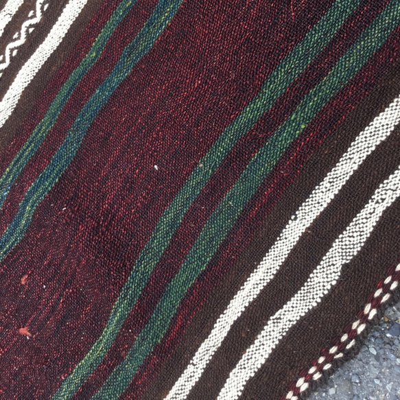 【送料無料】アンティークキリム トルコ 手織り ラグ 235x167cm 8枚目の画像