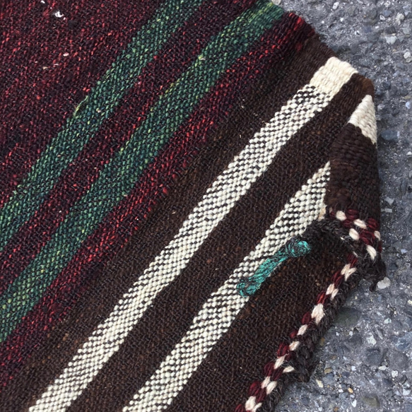 【送料無料】アンティークキリム トルコ 手織り ラグ 235x167cm 9枚目の画像