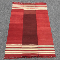 【送料無料】オールドキリム トルコ 手織り ヴィンテージ ラグ 216x145cm 1枚目の画像