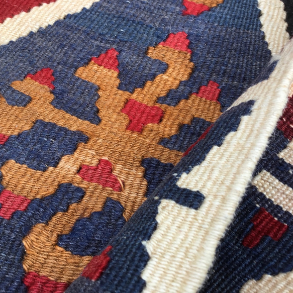 【送料無料】オールドキリム トルコ 手織り ヴィンテージ ラグ 172x112cm 5枚目の画像