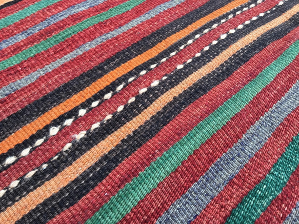 【送料無料】オールドキリム トルコ 手織り ヴィンテージ ラグ 167x136cm 6枚目の画像