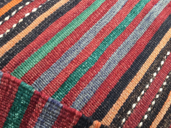 【送料無料】オールドキリム トルコ 手織り ヴィンテージ ラグ 167x136cm 4枚目の画像