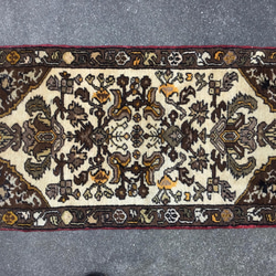 【送料無料】手織りトルコ絨毯 Small Size 92x49cm ヴィンテージ ラグ 3枚目の画像