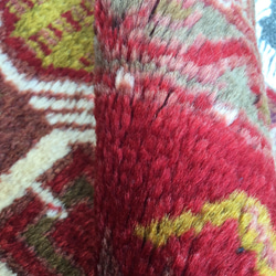 【送料無料】手織りトルコ絨毯 Small Size 92x47cm ヴィンテージ ラグ 7枚目の画像