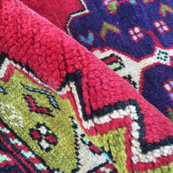 【送料無料】手織りトルコ絨毯 Small Size 92x56cm ヴィンテージ ラグ 3枚目の画像