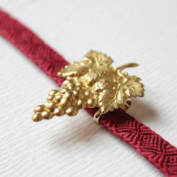 ●帯留/帯留め 葡萄 9枚目の画像