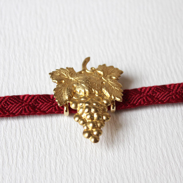 ●帯留/帯留め 葡萄 6枚目の画像