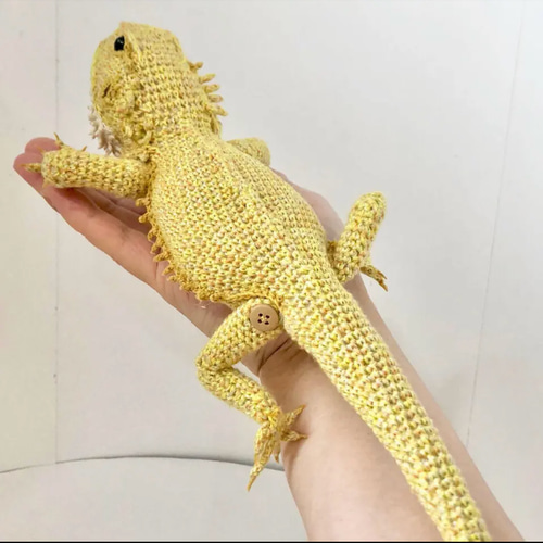 フトアゴヒゲトカゲ イエロー あみぐるみ amikomi425 通販
