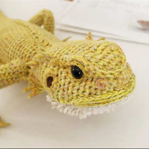 フトアゴヒゲトカゲ イエロー あみぐるみ amikomi425 通販 13633631