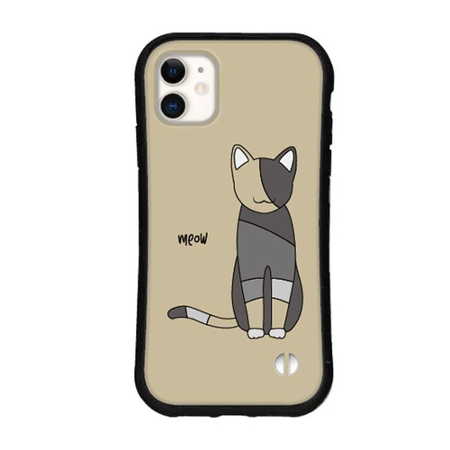 猫 スマホケース iPhone16 15 14 pro mini se iface型 カバー