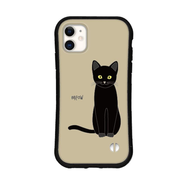 猫 スマホケース iPhone15 14 pro mini se iface型 グリップケース カバー 送料無料 北欧 8枚目の画像
