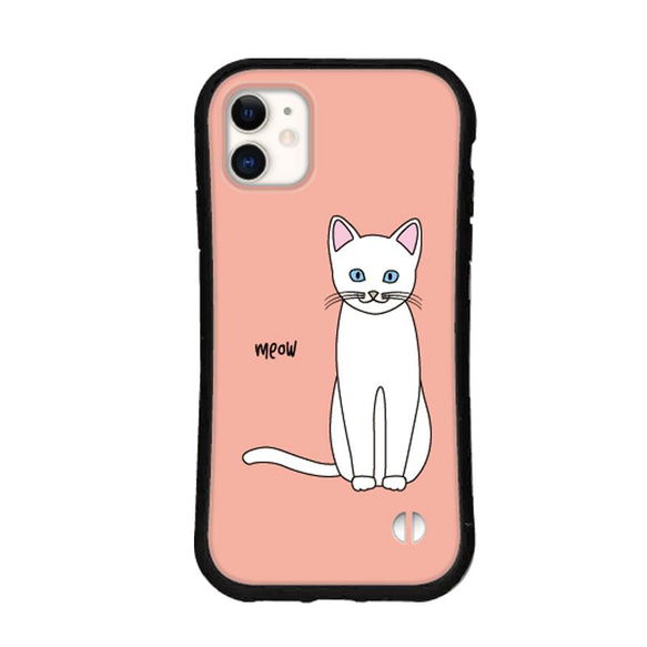 猫 スマホケース iPhone15 14 pro mini se iface型 グリップケース カバー 送料無料 北欧 10枚目の画像