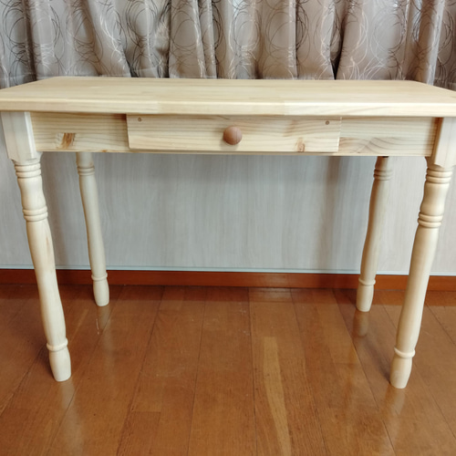 ろくろ脚 パソコンデスク 学習机 デスク 作業台 【1000×500×725