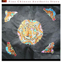 貴州 ミァオ族刺繍 中国 織物アート 100% ステッチ エスニック  ミァオ族 モン族アートワーク#248 1枚目の画像