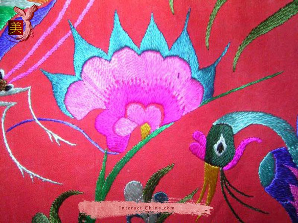 貴州 ミァオ族刺繍 中国 織物アート 100% ステッチ エスニック  ミァオ族 モン族アートワーク#271 3枚目の画像