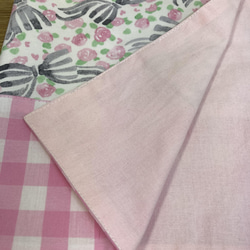 【送料無料】ランチマット・巾着袋　セット　リボン　ピンク　給食セットに♪ 3枚目の画像