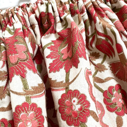 【新作】インド綿ギャザースカート サーモンピンク 3枚目の画像