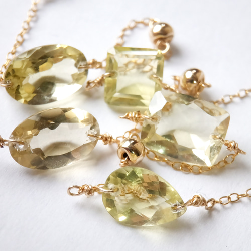 高品質 宝石質 レモン クォーツ (天然水晶) × 14kgf の ステーション  